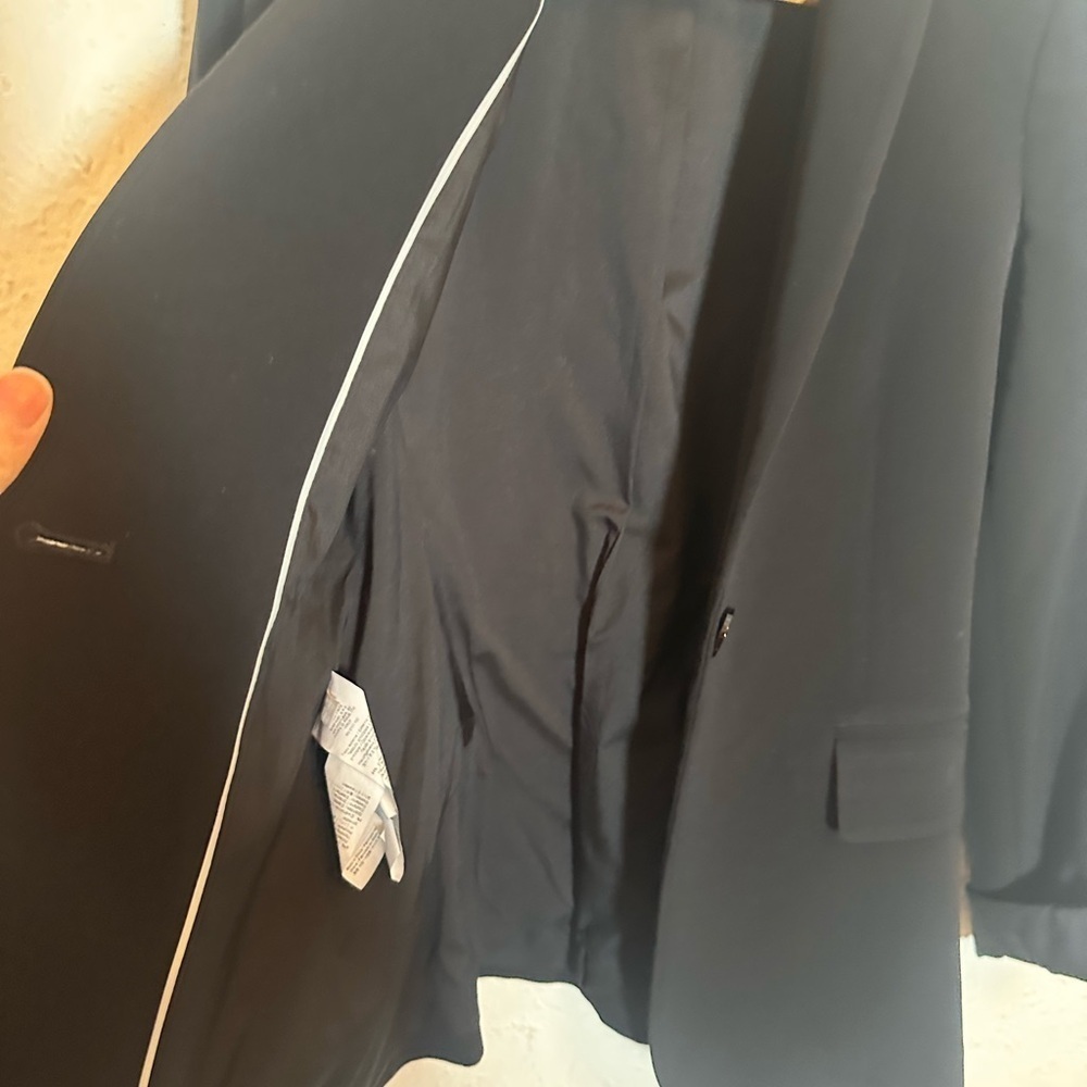 Stephanel Black Slim Fit Blazer Size 6 - Picture 9 of 11
